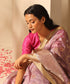 Handloom_Lavender_Pure_Chanderi_Saree_With_All_Over_Jaal_And_Chidiyaa_Booti_WeaverStory_01