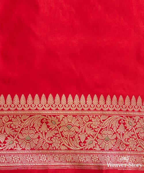 Handloom_Red_Pure_Katan_Silk_Banarasi_Saree_With_Sona_Rupa_Meenakari_Jaal_WeaverStory_06