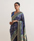 Handloom_Navy_Blue_Pure_Katan_Silk_Banarasi_Patola_Saree_With_Meenakari_Border_WeaverStory_01