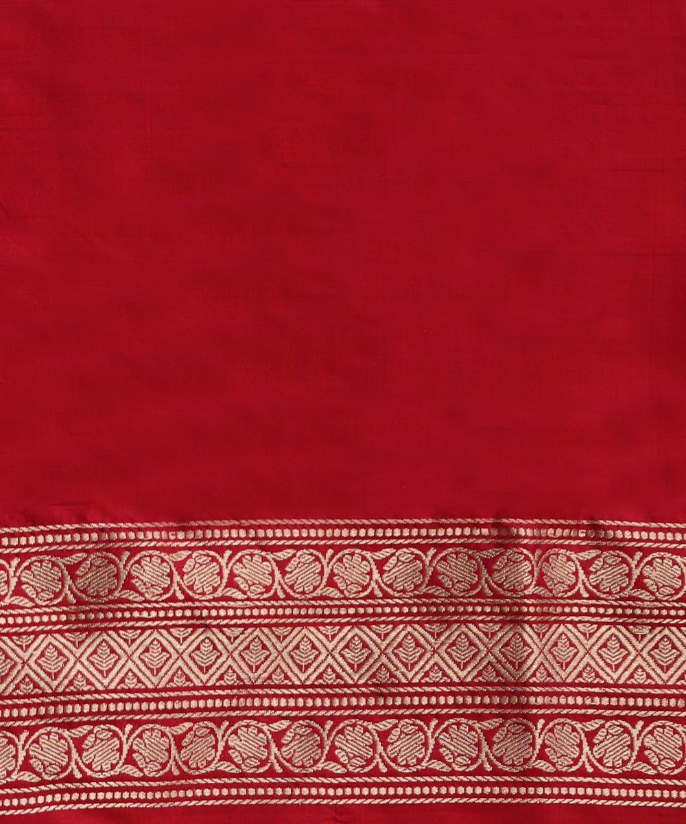 Rani_Pink_Handloom_Pure_Katan_Silk_Shikargah_Banarasi_Saree_With_Zari_WeaverStory_05