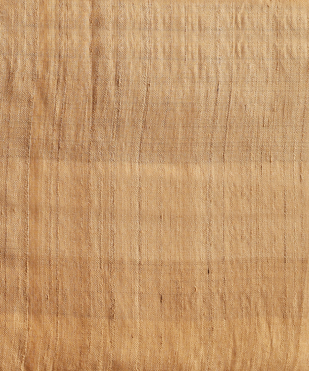 Beige_And_Grey_Handloom_Tussar_Silk_Saree_With_Gradient_Hues_WeaverStory_05