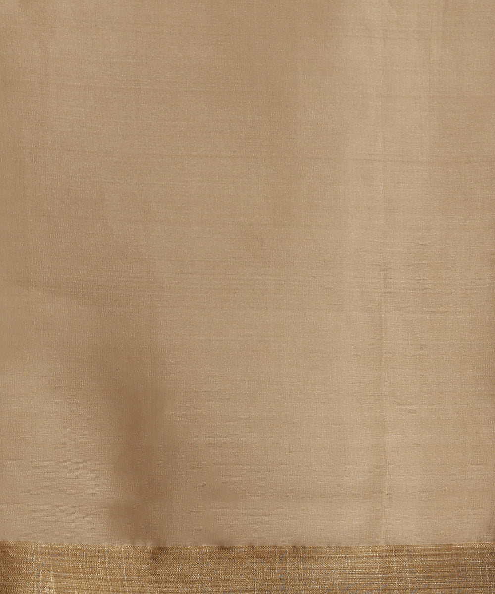 Khaki_Handloom_Pure_Kora_Silk_Muslin_Dhakai_Jamdani_Saree_With_Blue_And_Mustard_Leaves_WeaverStory_05