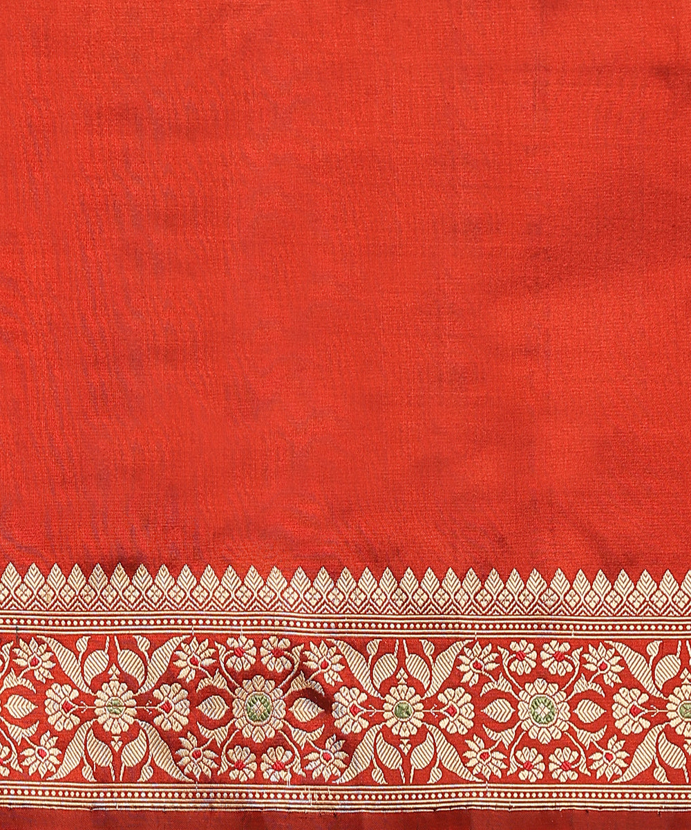 Rust_Handloom_Pure_Malda_Silk_Banarasi_Baluchari_Saree_With_Horse_Pallu_WeaverStory_05
