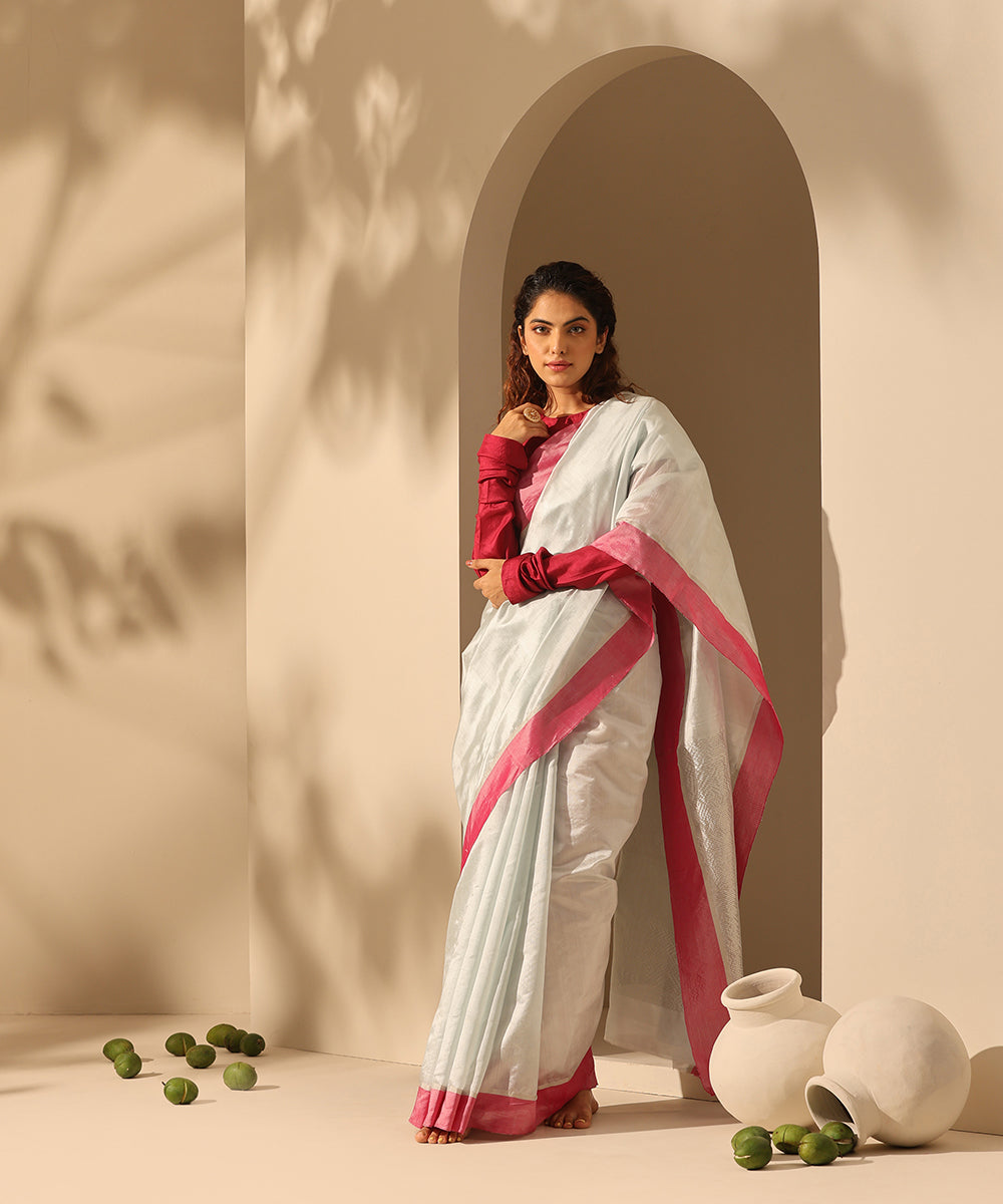 Handloom_Light_Sky_Blue_Plain_Pure_Chanderi_Silk_Saree_With_Border_WeaverStory_02