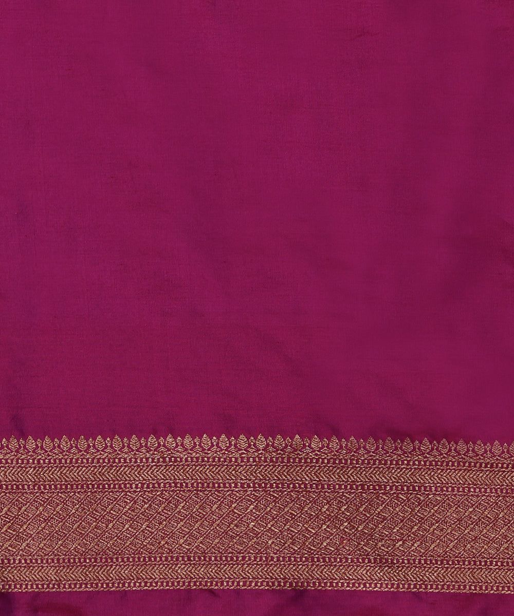 Handloom_Purple_Pure_Katan_Silk_Kimkhab_Banarasi_Saree_With_Maroon_Selvedge_WeaverStory_05