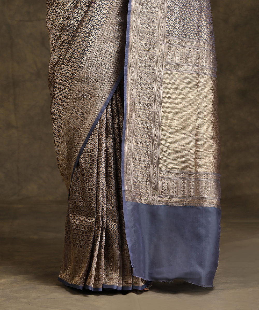 Pewter_Grey_Handloom_Pure_Katan_Silk_Kimkhab_Banarasi_Saree_WeaverStory_04