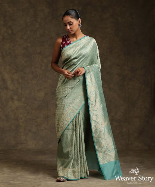 Mint_Green_Handloom_Pure_Katan_Silk_Kimkhab_Banarasi_Saree_WeaverStory_02