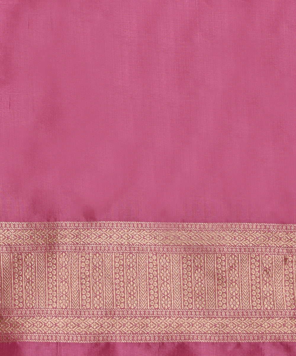Handloom_Taffy_Pink_Pure_Katan_Silk_Banarasi_Kimkhab_Saree_With_Zari_WeaverStory_05