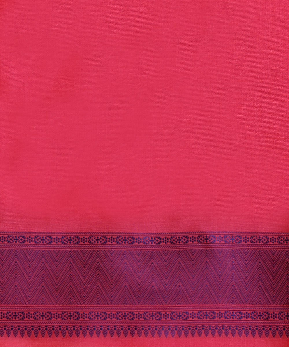 Handloom_Pink_And_Orange_Double_Shade_Pure_Katan_Silk_Tanchoi_Banarasi_Saree_With_Navy_Blue_Resham_Work_WeaverStory_05
