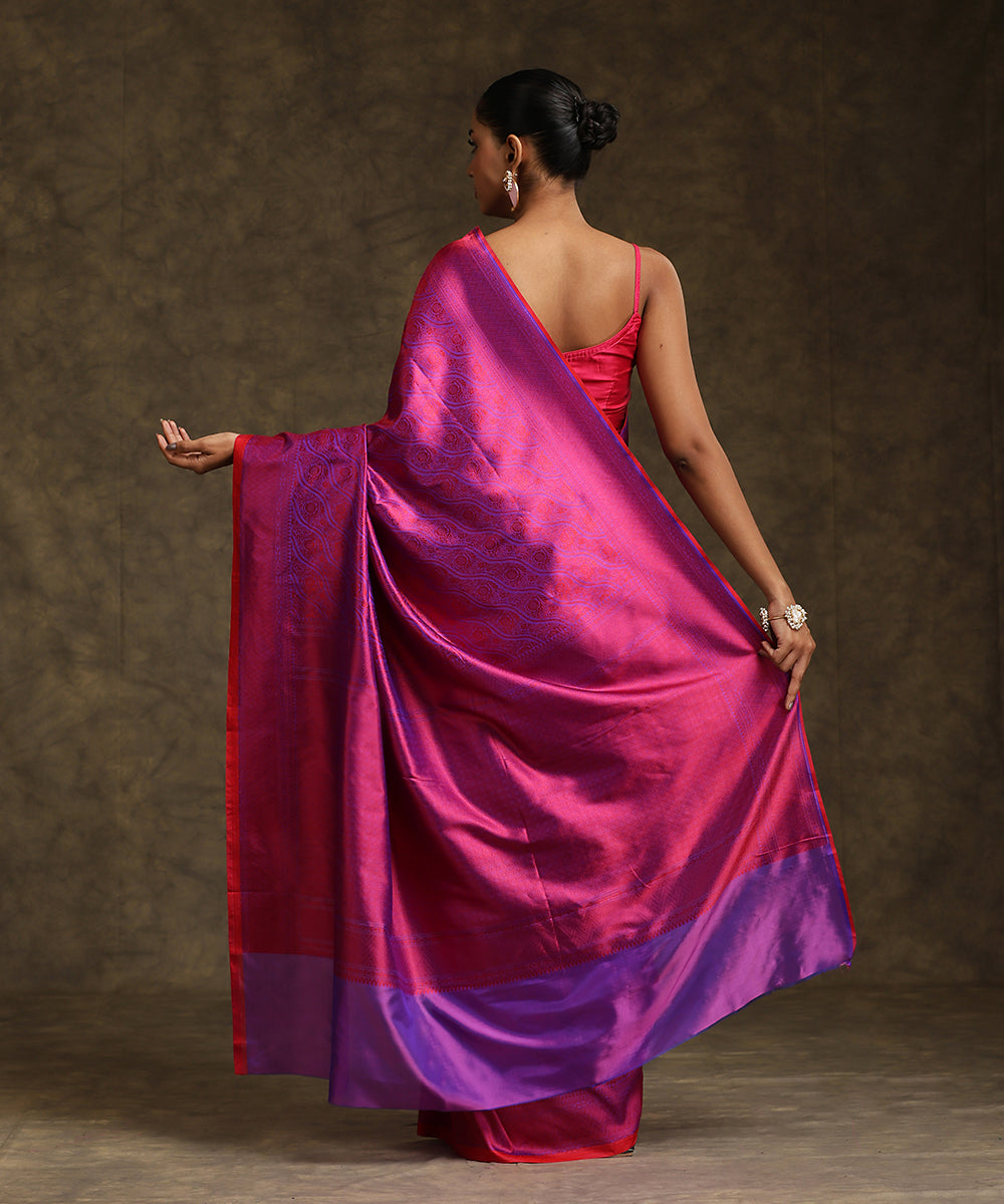 Voilet_Double_Shade_Handloom_Pure_Katan_Silk_Tanchoi_Banarasi_Saree_With_Red_Resham_Work_WeaverStory_03