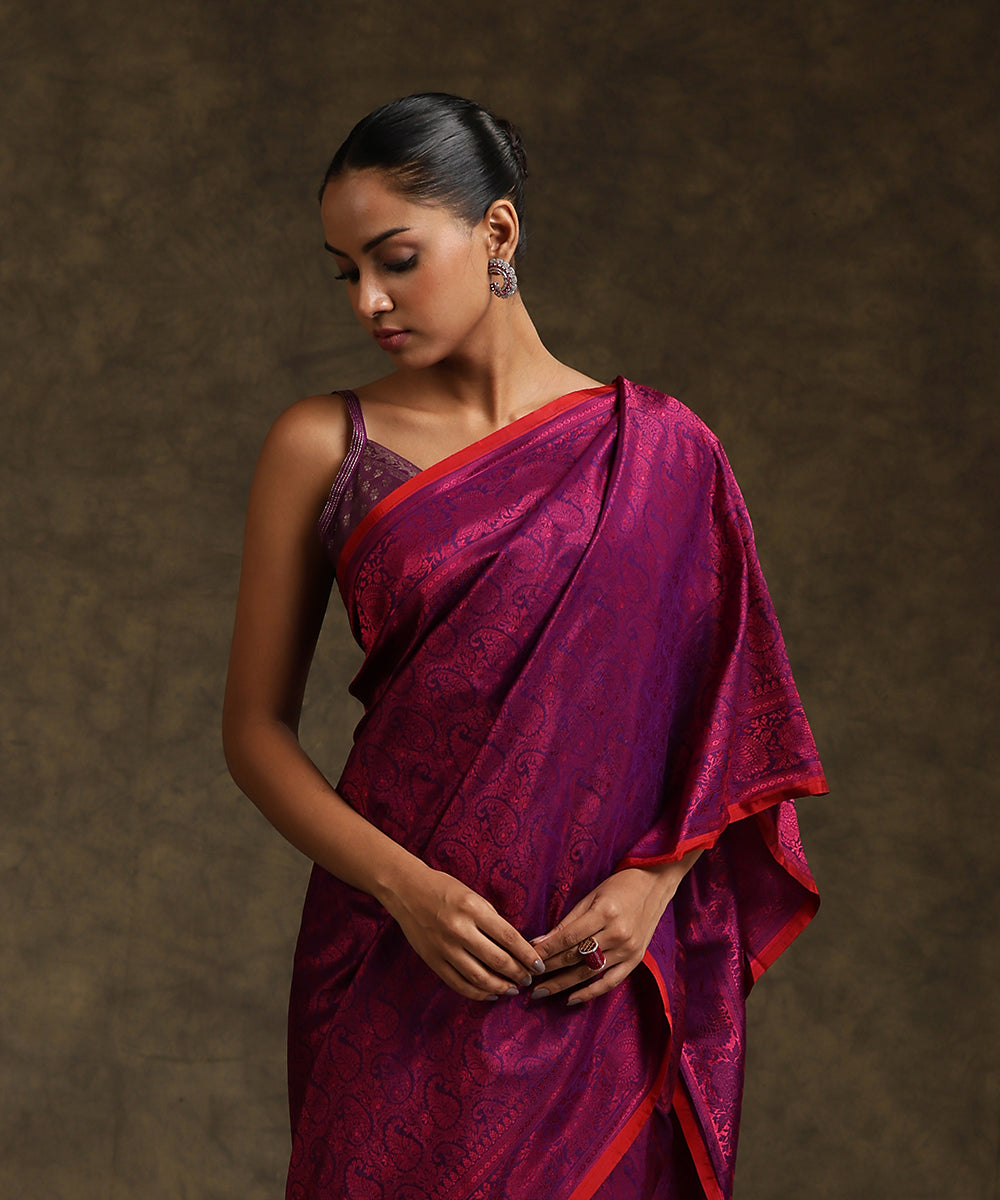 Handloom_Purple_Pure_Katan_Silk_Tanchoi_Banarasi_Saree_With_Purple_Resham_Work_WeaverStory_01