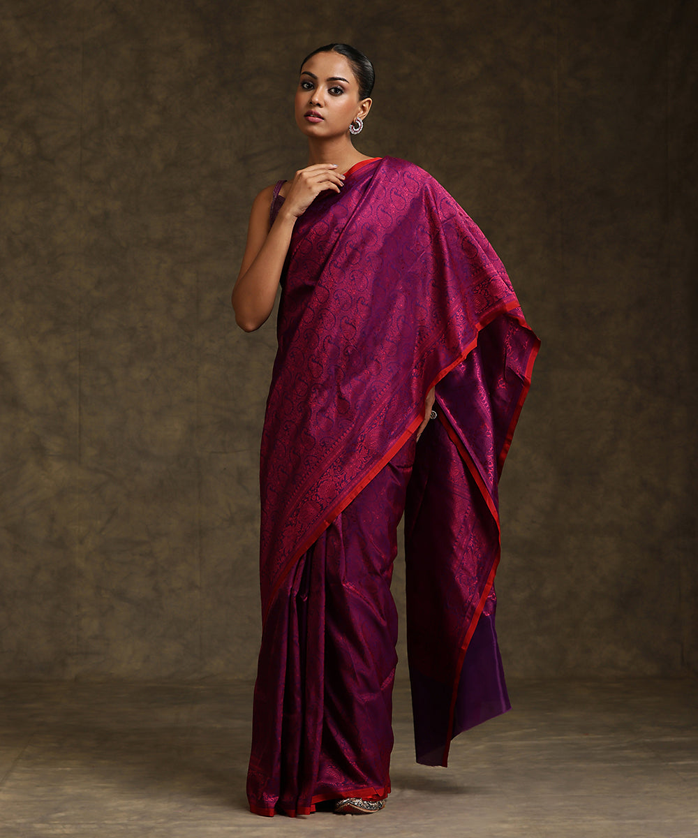Handloom_Purple_Pure_Katan_Silk_Tanchoi_Banarasi_Saree_With_Purple_Resham_Work_WeaverStory_02
