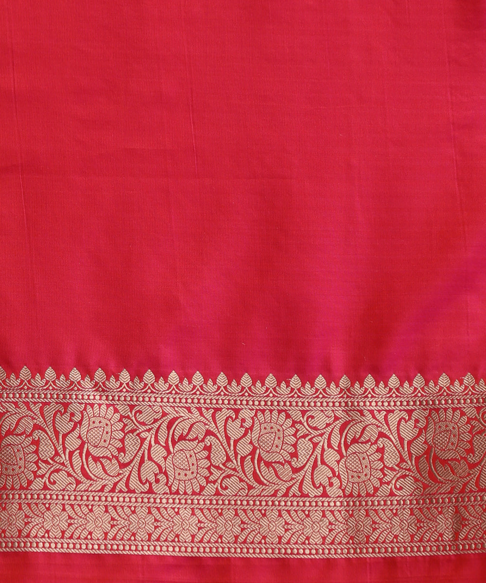 Hot_Pink_Double_Shade_Handloom_Pure_Katan_Silk_Banarasi_Saree_With_All_Over_Sona_Rupa_Cutwork_Jaal_WeaverStory_05