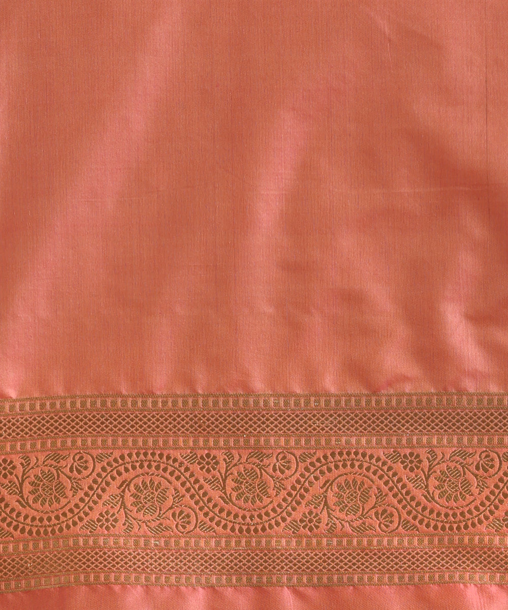 Pink_And_Peach_Double_Shade_Pure_Katan_Silk_Banarasi_Saree_With_Cutwork_Jaal_WeaverStory_05