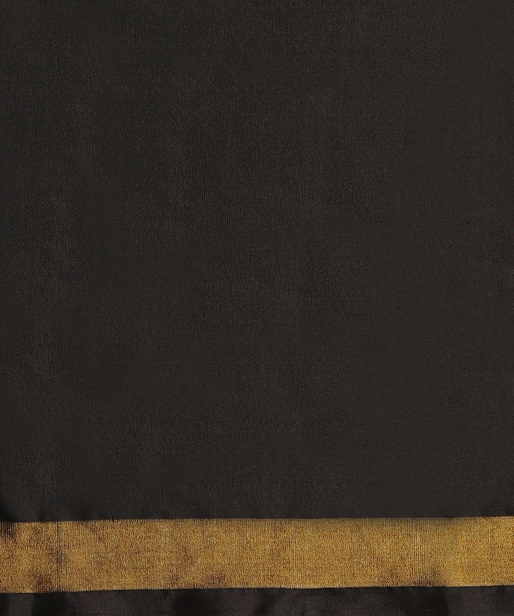 Mustard_And_Black_Double_Shade_Pure_Mulberry_Silk_Single_Ikat_Patola_Saree_WeaverStory_05