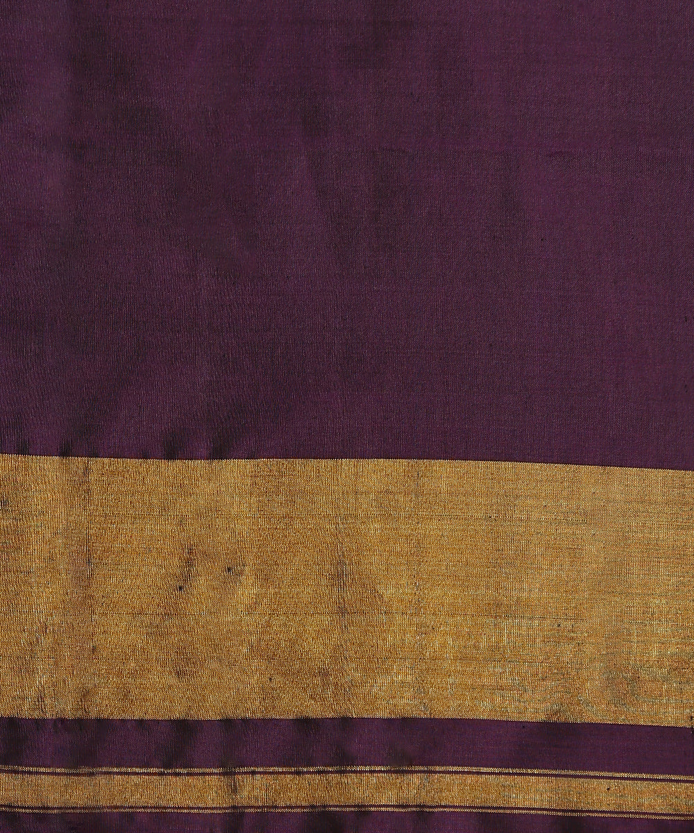 Dark_Purple_Handloom_Mustard_Double_Shade_Pure_Mulberry_Silk_Ikat_Patola_Saree_WeaverStory_05
