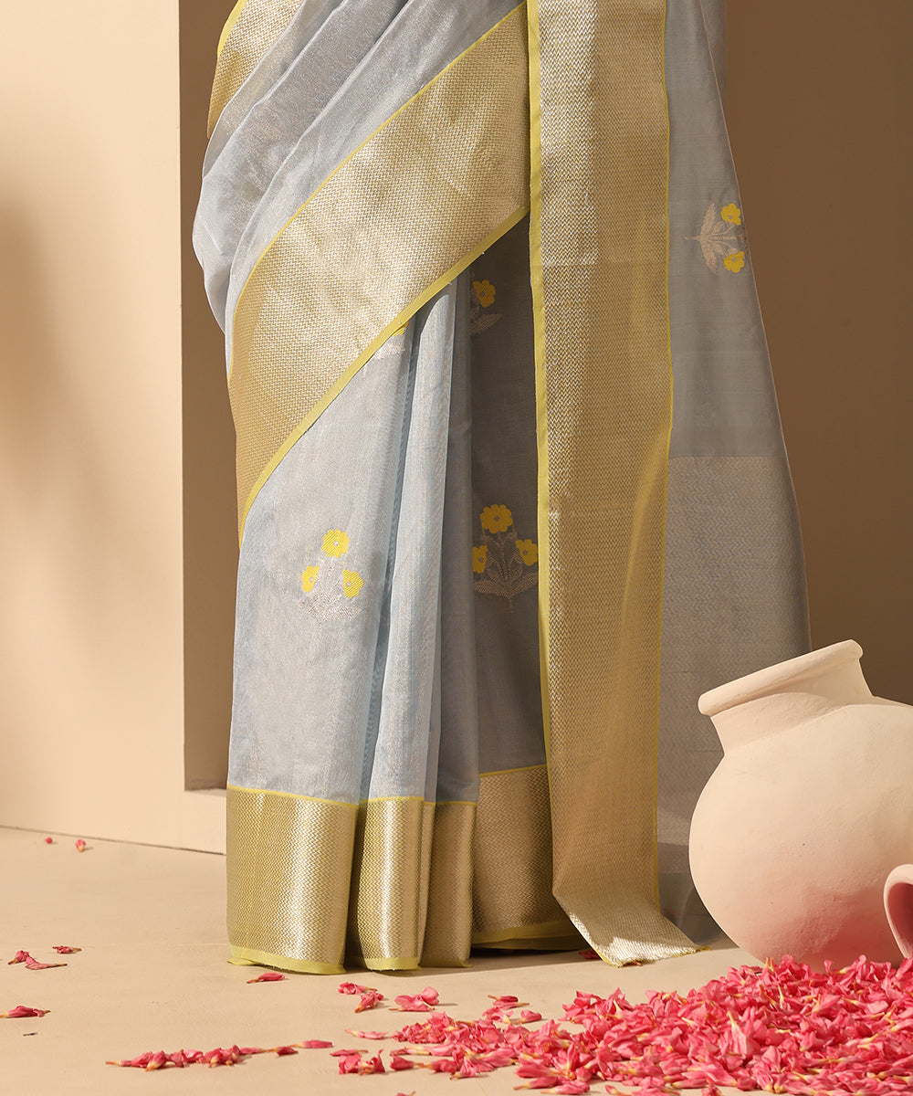 Handloom_Powder_Blue_Tissue_Chanderi_Silk_Saree_With_Three_Flower_Meena_WeaverStory_04