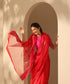 Handloom_Red_Pure_Cotton_Chanderi_Saree_All_Over_Flower_Motifs_WeaverStory_01