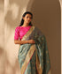 Handloom_Pastel_Sage_Green_Pure_Chanderi_Silk_Saree_With_All_Over_Kadhwa_Golden_Flower_Motifs_WeaverStory_01