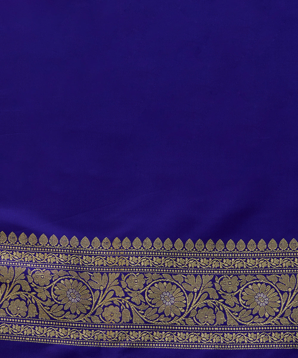 Handloom_Electric_Blue_Ektara_Pure_Katan_Silk_Banarasi_Saree_With_Kadhwa_Angoor_Jaal_WeaverStory_05
