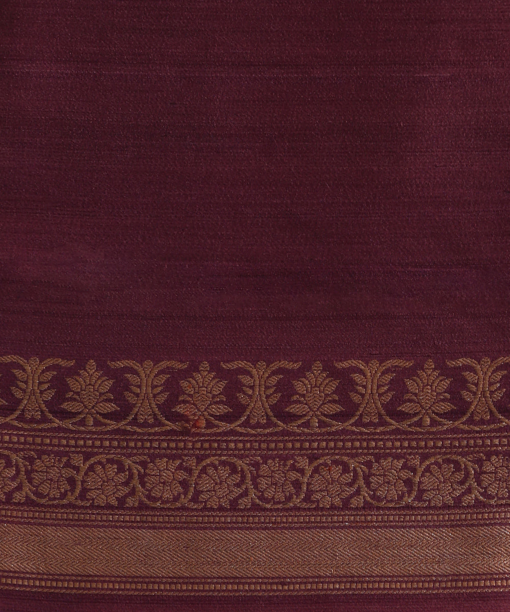 Handloom_Beige_Pure_Pure_Tussar_Georgette_Banarasi_Saree_With_Alfi_Sona_Rupa_Booti_WeaverStory_05