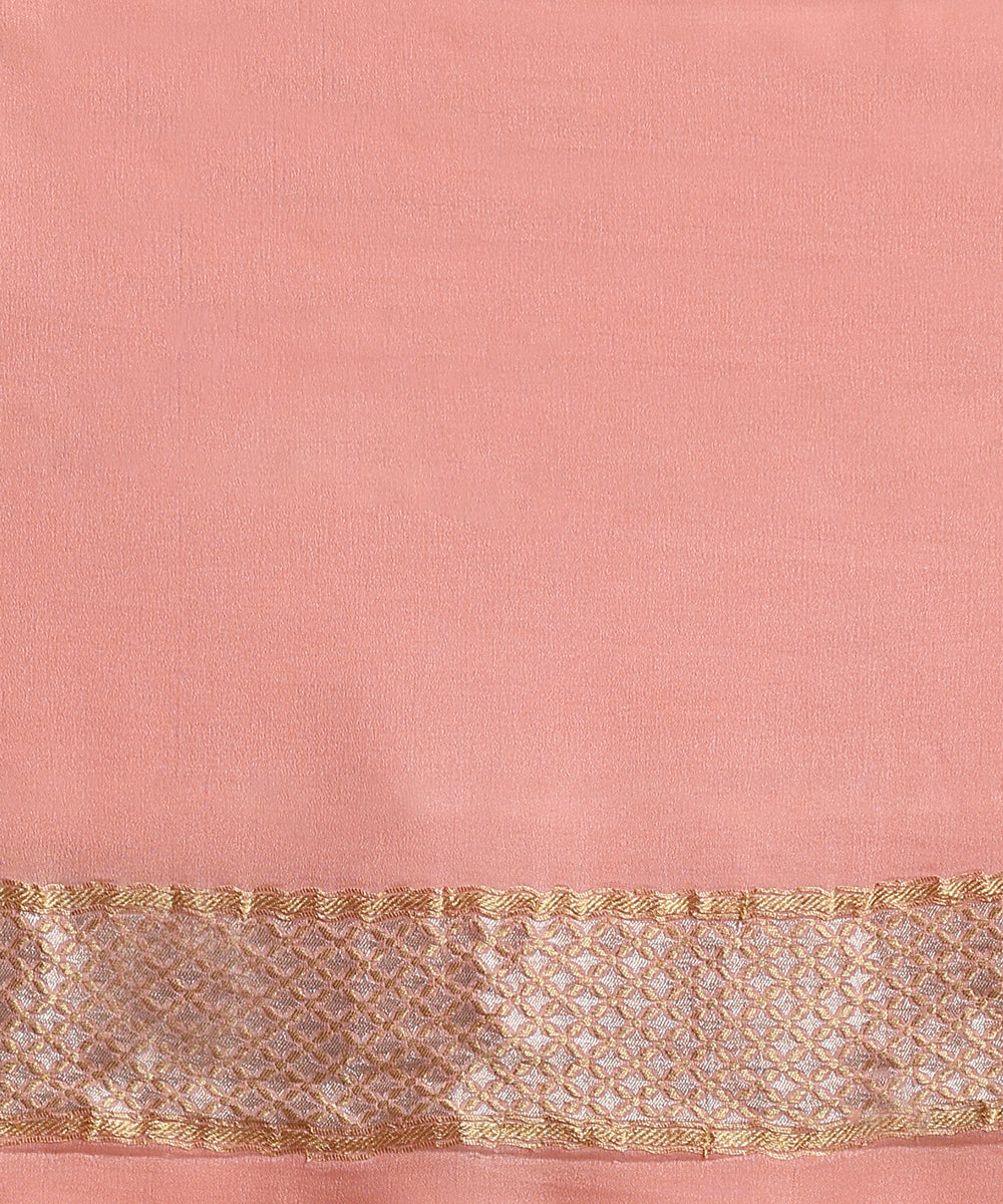 Pink_Handloom_Pure_Georgette_Banarasi_Saree_With_Diagonal_Sona_Rupa_Bel_WeaverStory_05