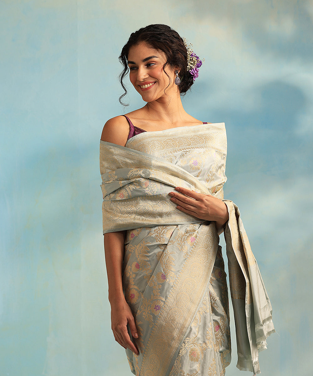 Powder_Blue_Handloom_Pure_Katan_Silk_Banarasi_Saree_With_Jangla_And_Meenakari_Work_WeaverStory_01