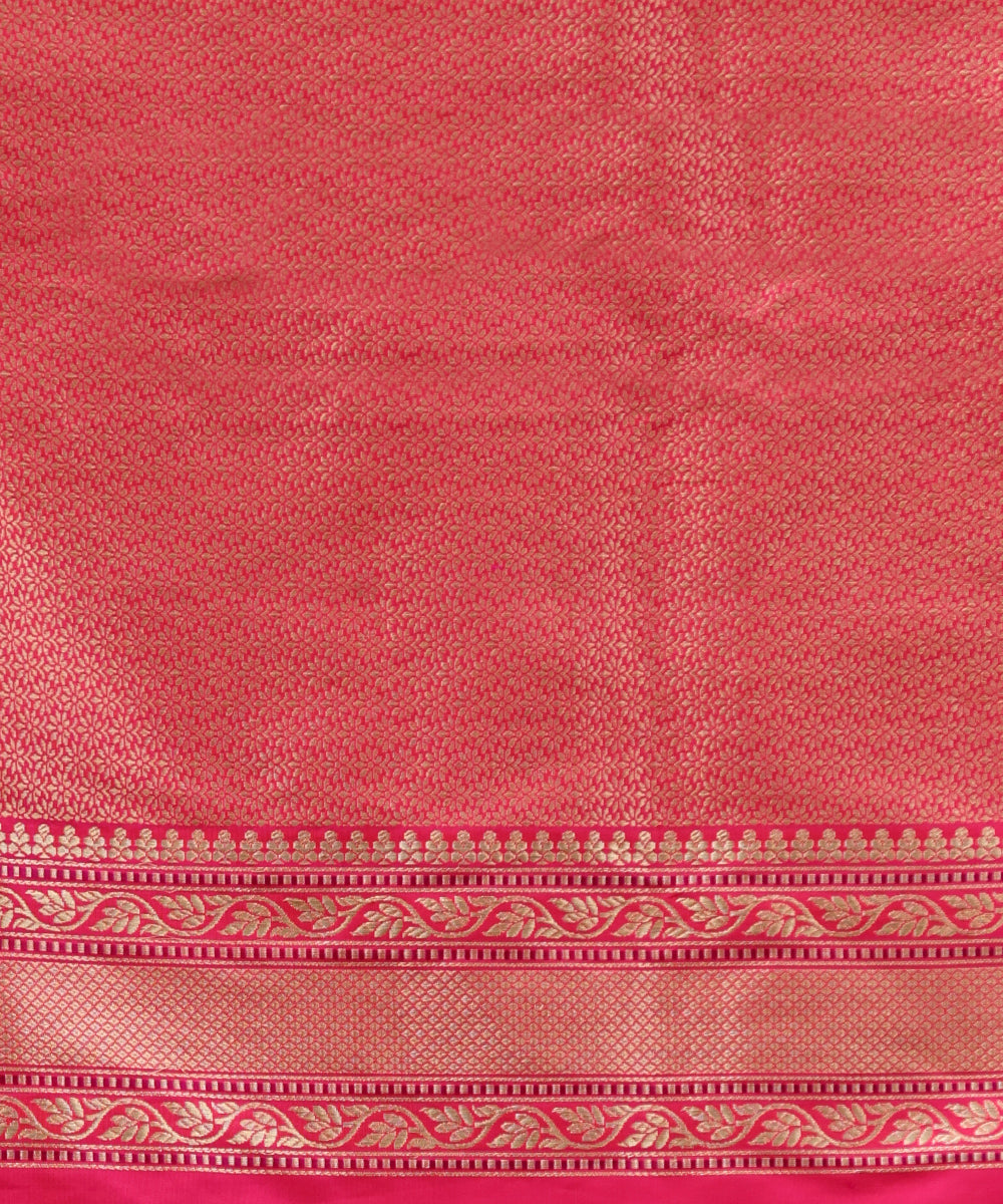 Handloom_Pink_And_Orange_Dual_Tone_Kimkhab_Banarasi_Saree_With_Meenakari_WeaverStory_05