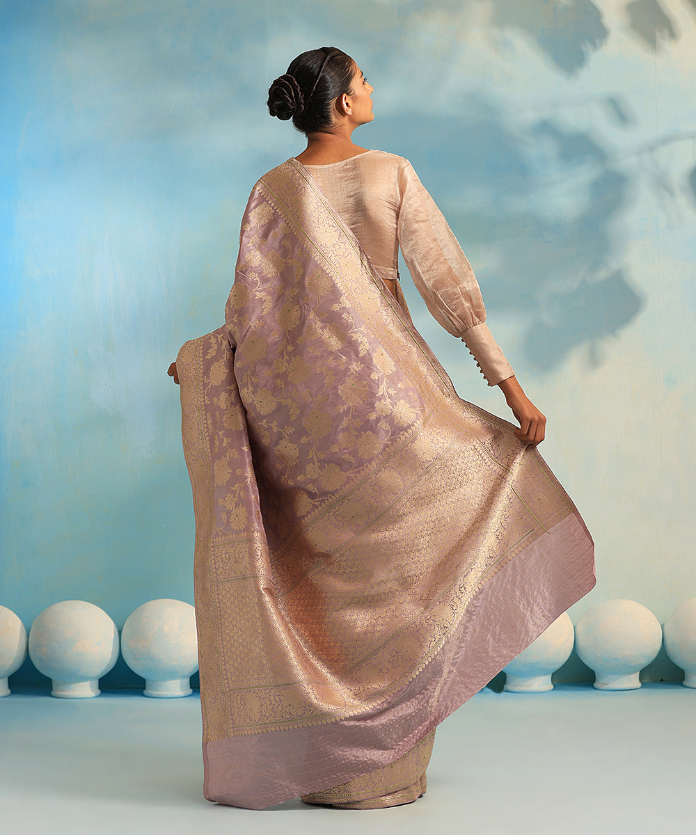 Handloom_Mauve_Pure_Katan_Tissue_Banarasi_Saree_With_Green_Delicate_Meenakari_WeaverStory_03