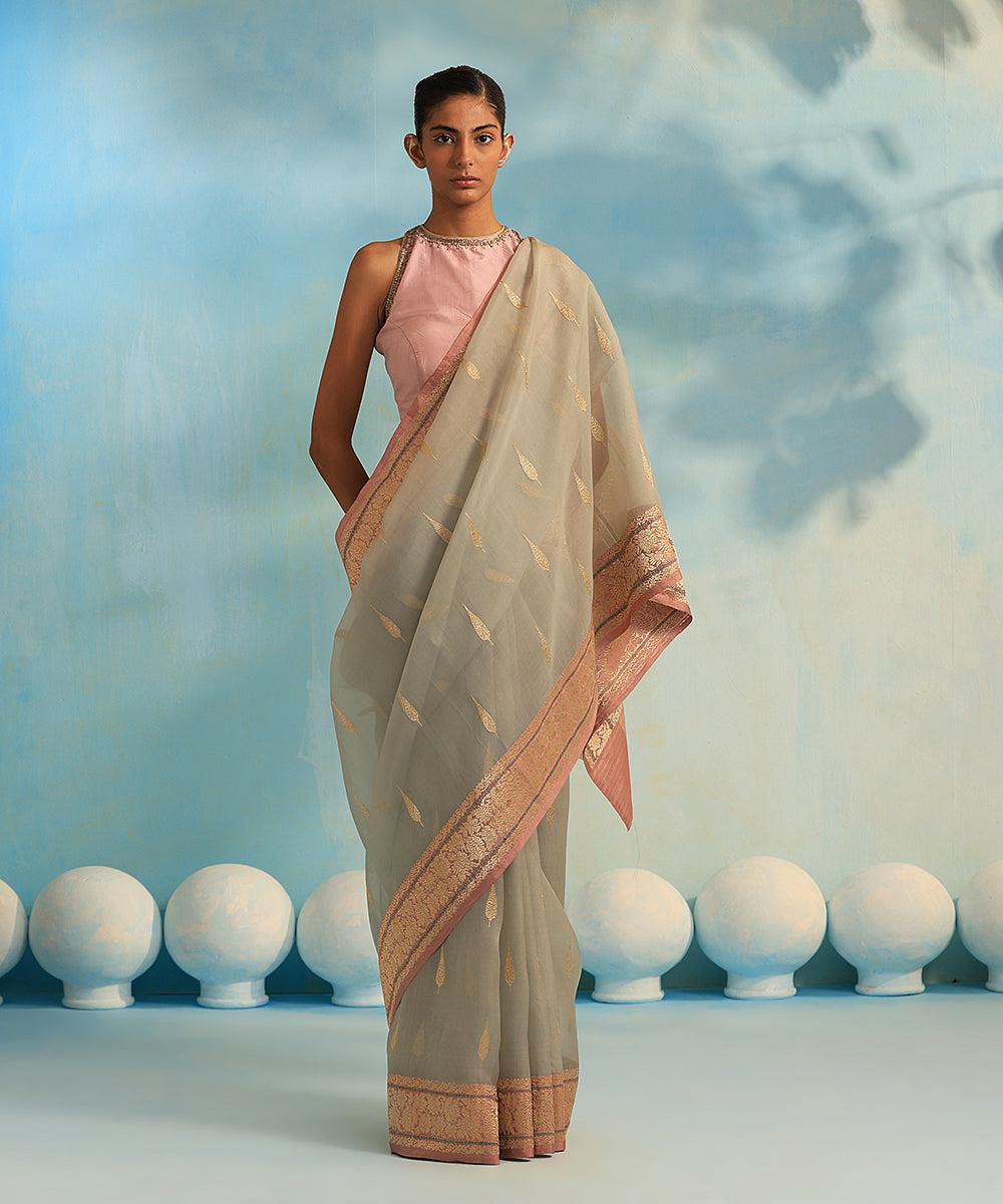 Sage_Green_Handloom_Pure_Kora_Silk_Banarasi_Saree_With_Kadhwa_Border_WeaverStory_02
