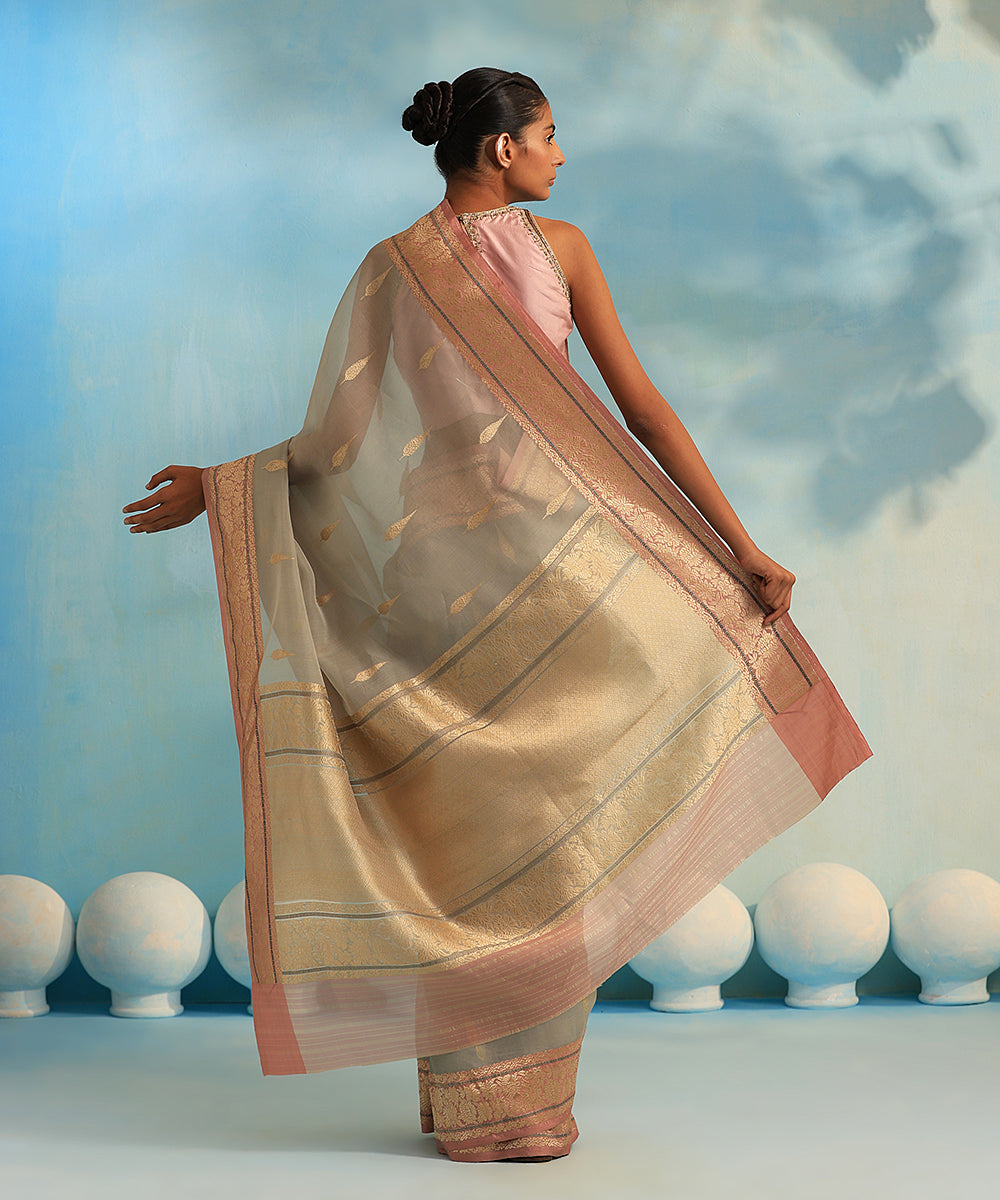 Sage_Green_Handloom_Pure_Kora_Silk_Banarasi_Saree_With_Kadhwa_Border_WeaverStory_03