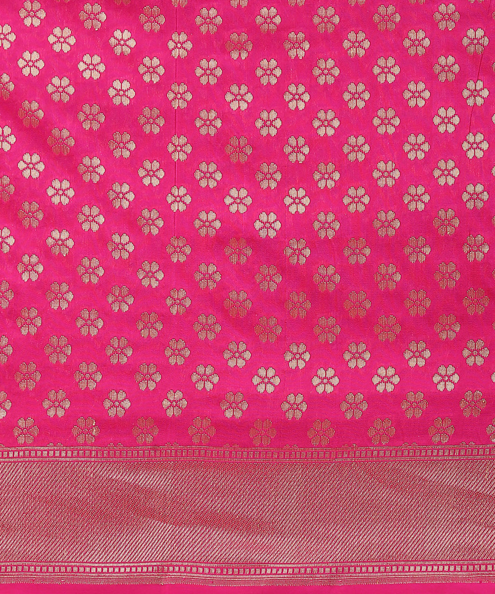 Orange_Handloom_Katan_Georgette_Jamawar_Banarasi_Saree_WeaverStory_05