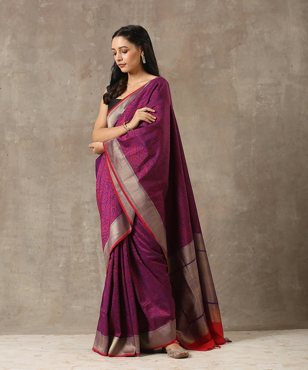 Purple_Handloom_Katan_Georgette_Jamawar_Banarasi_Saree_with_Cutwork_Weave_WeaverStory_02