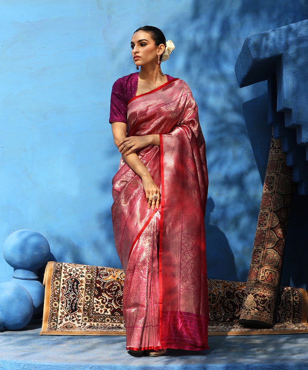 Handloom_Plum_Pure_Katan_Silk_Kimkhab_Banarasi_Saree_With_Antique_Gold_Zari_WeaverStory_02