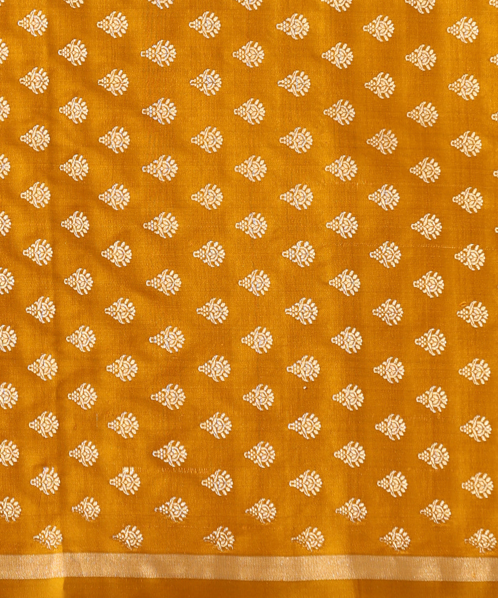 Handloom_Mustard_Pure_Satin_Silk_Banarasi_Saree_With_Kadhwa_Boota_WeaverStory_05