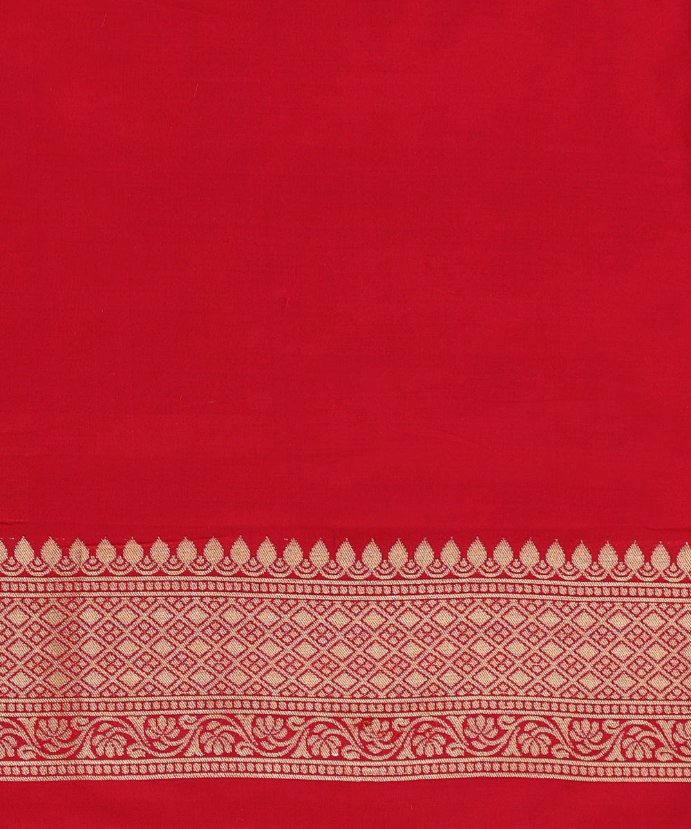 Hot_Pink_Handloom_Pure_Katan_Silk_Banarasi_Saree_With_Cutwork_Jaal_WeaverStory_05