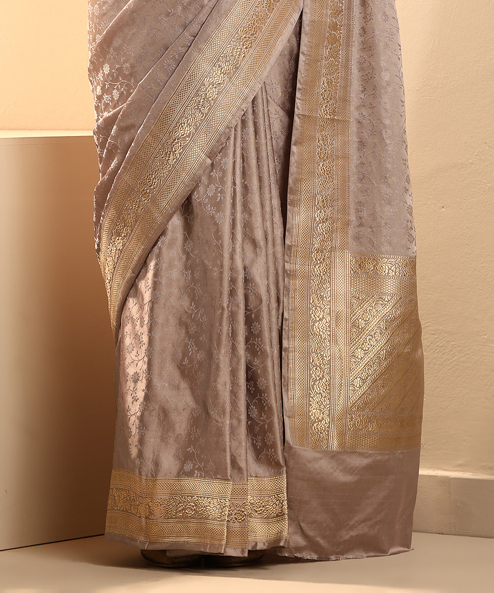 Grey_Handloom_Pure_Satin_Silk_Tanchoi_Banarasi_Saree_With_Grey_Resham_Work_WeaverStory_04