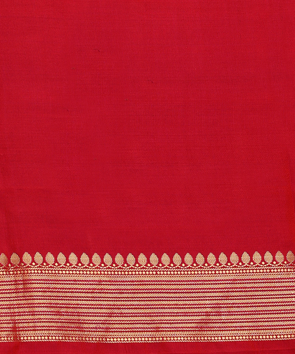 Handloom_Magenta_Pure_Satin_Silk_Tanchoi_Banarasi_Saree_With_Elephants_Booti_WeaverStory_05
