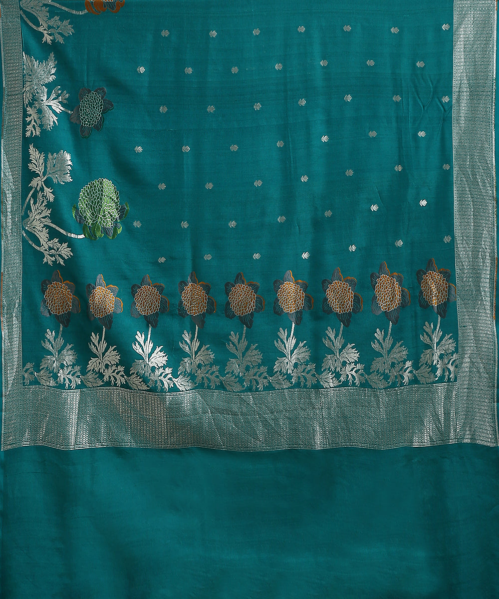 Handloom_Blue_Pure_Tusser_Georgette_Banarasi_Saree_With_Zari_Work_WeaverStory_05