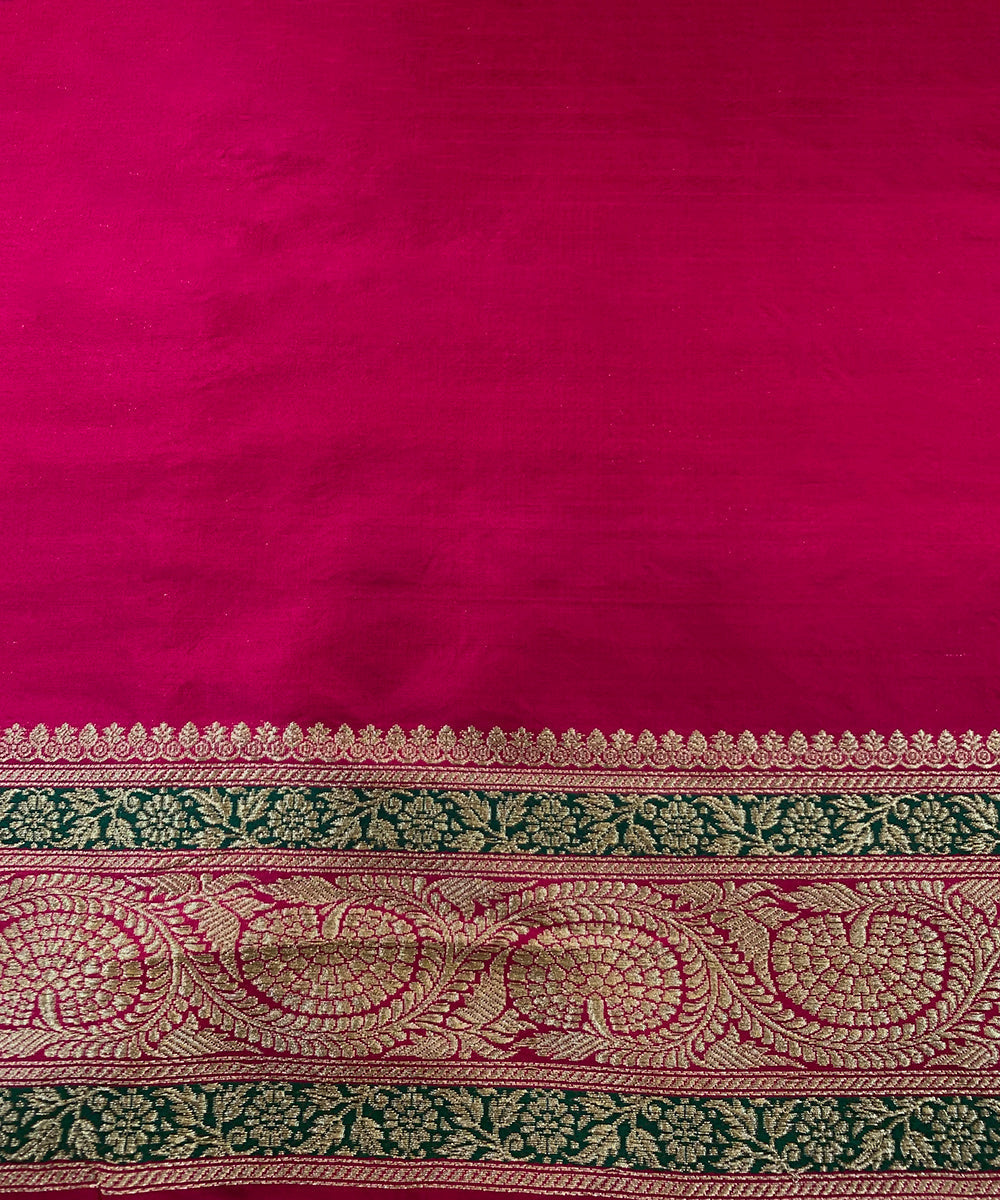 Handloom_Hot_Pink_Pure_Katan_Silk_Banarasi_Saree_With_Pure_Zari_WeaverStory_05