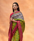 Green_And_Magenta_Handloom_Pure_Mulberry_Silk_Ikat_Patola_Saree_With_Tissue_Border_WeaverStory_01