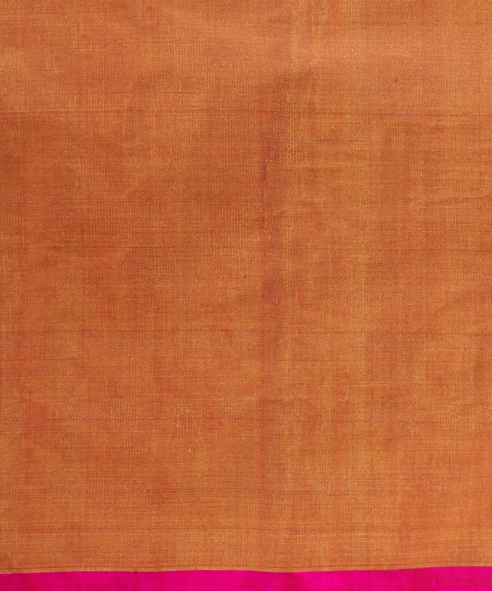 Rust_And_Green_Handloom_Pure_Mulberry_Tissue_Patola_Saree_With_Pink_Border_WeaverStory_05
