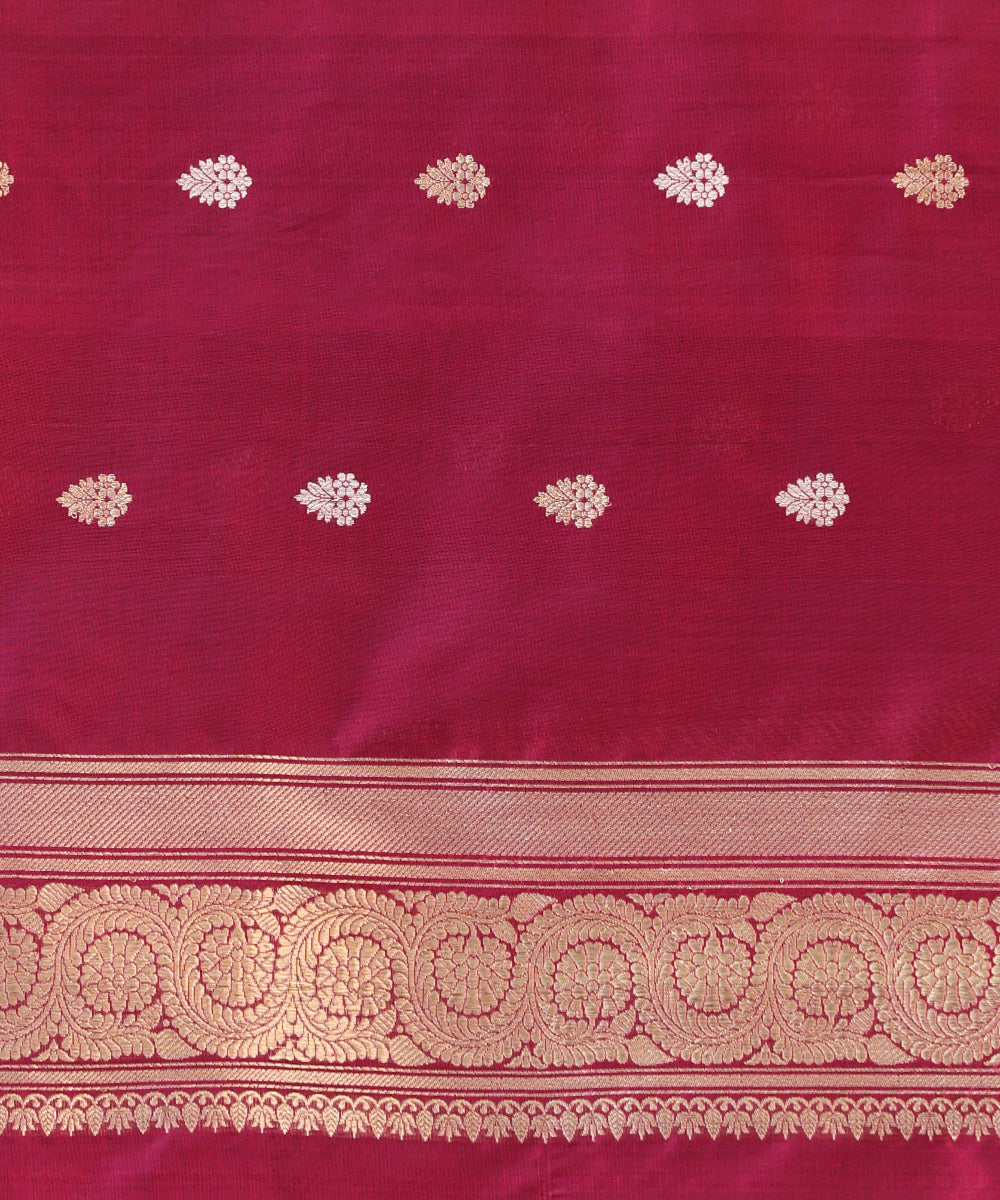 Wine_Handloom_Pure_Katan_Silk_Zari_Tanchoi_Banarasi_Saree_WeaverStory_05
