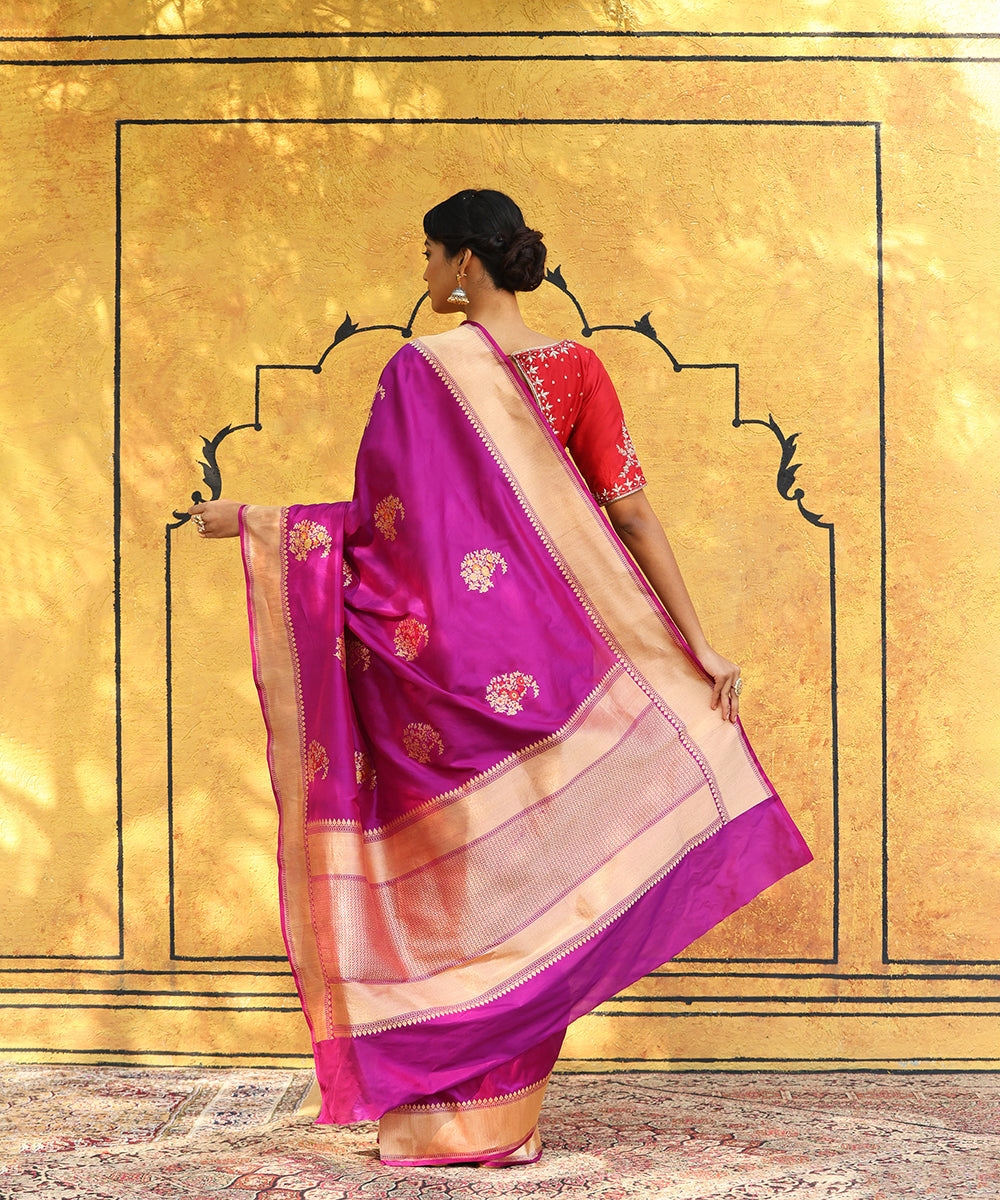 Plum_Handloom_Pure_Katan_Silk_Banarasi_Saree_With_Meenakari_Border_And_Kadhwa_Boota_WeaverStory_03