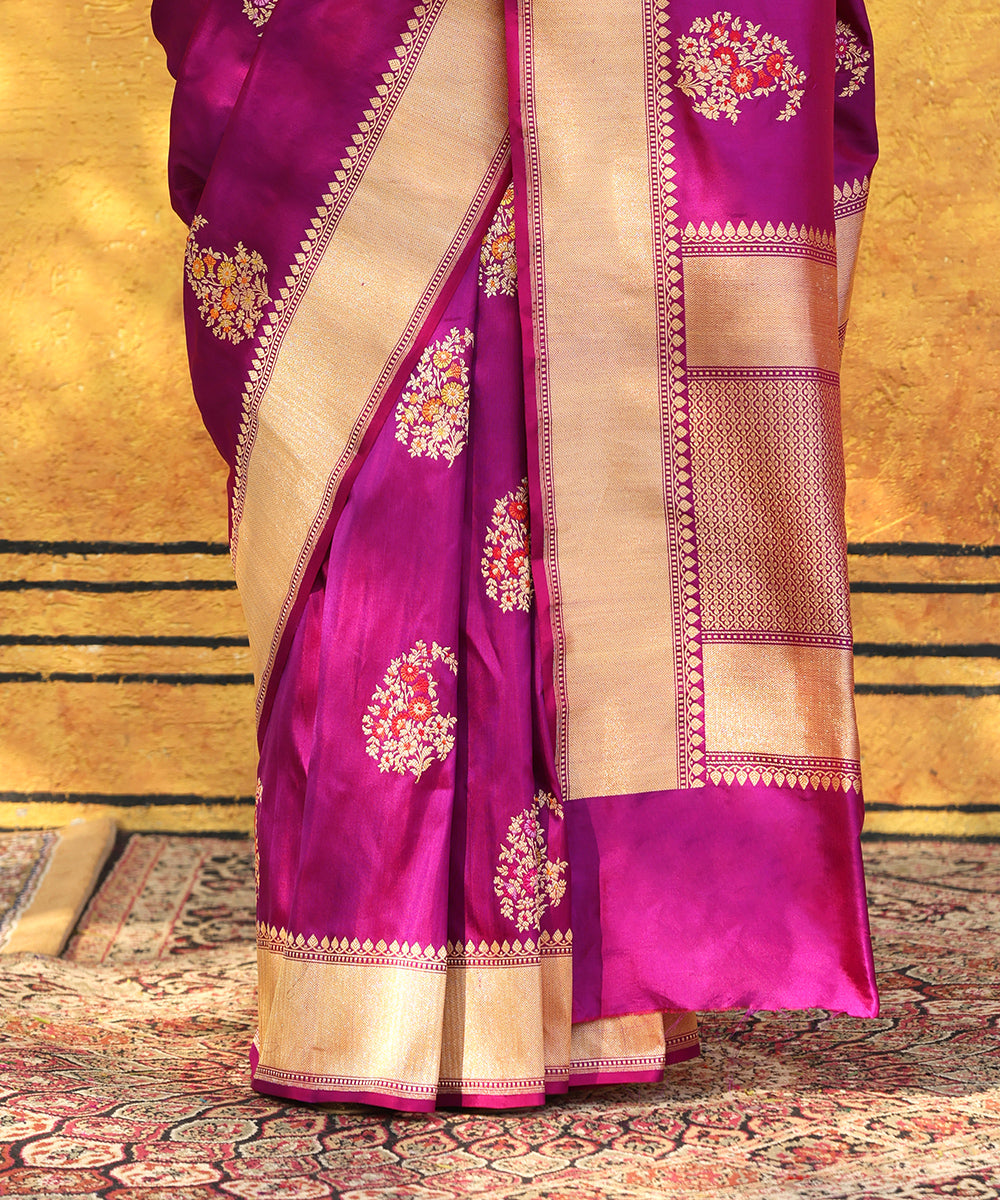 Plum_Handloom_Pure_Katan_Silk_Banarasi_Saree_With_Meenakari_Border_And_Kadhwa_Boota_WeaverStory_04