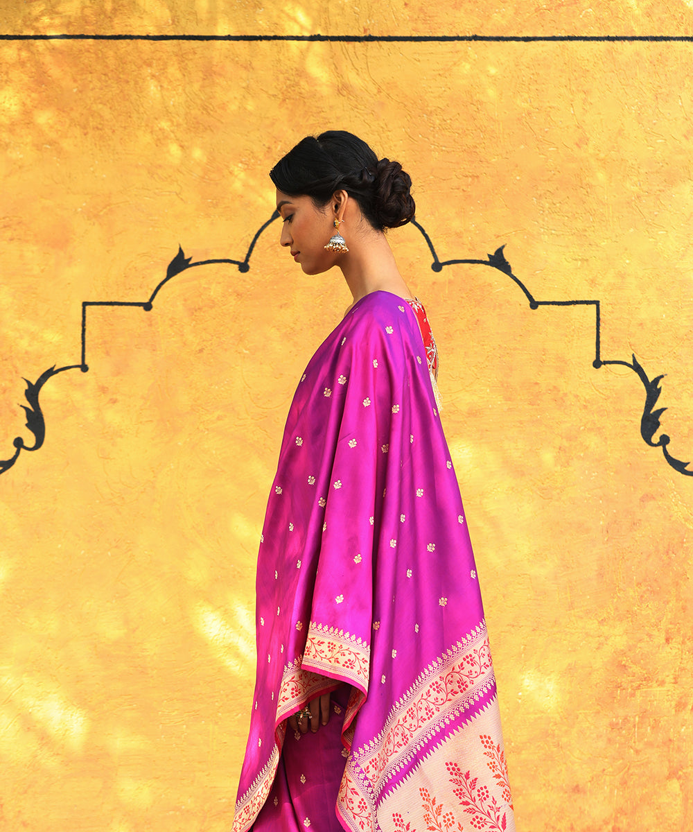 Plum_Handloom_Pure_Katan_Silk_Banarasi_Saree_With_Meenakari_Border_And_Palla_WeaverStory_01