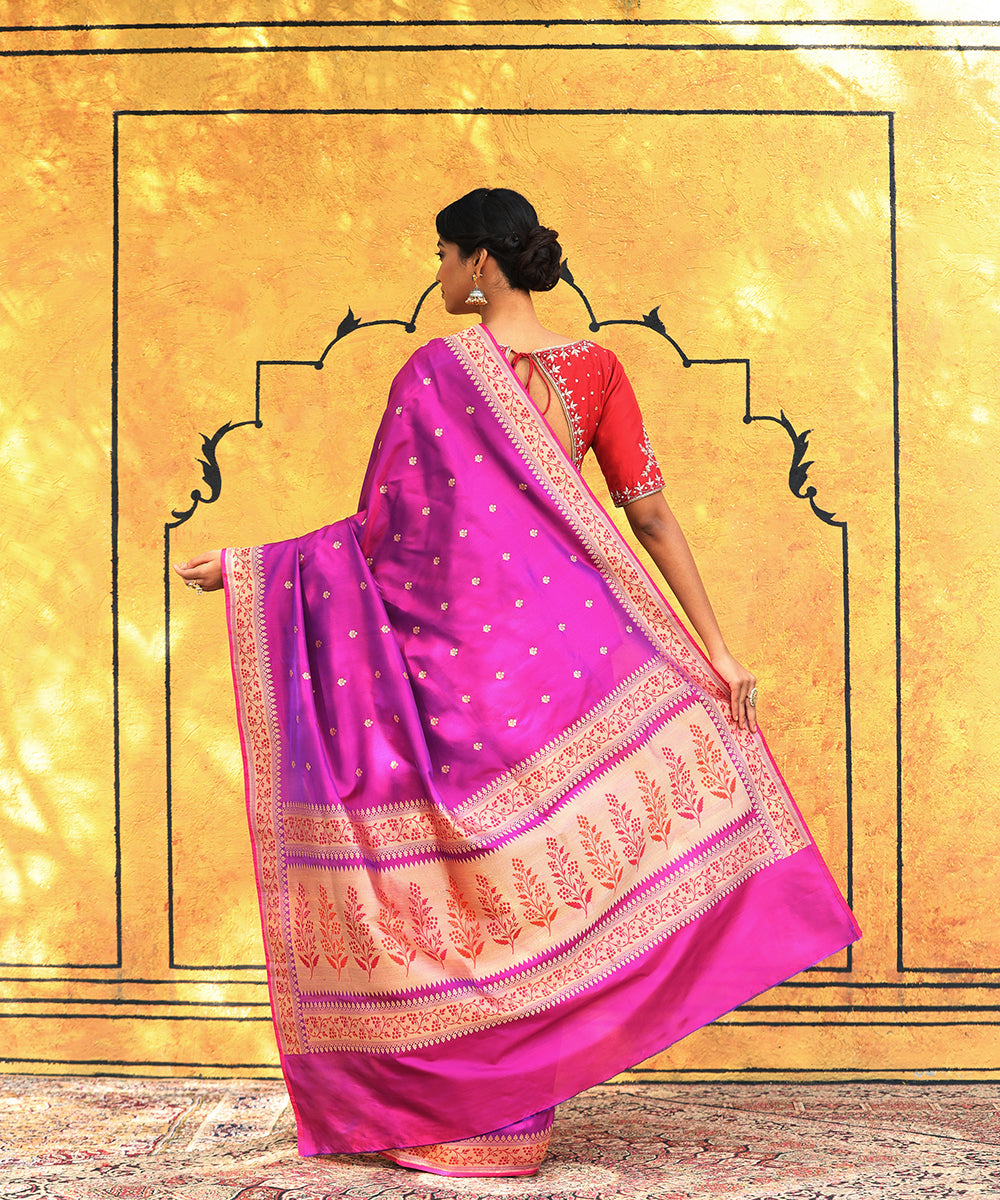 Plum_Handloom_Pure_Katan_Silk_Banarasi_Saree_With_Meenakari_Border_And_Palla_WeaverStory_03