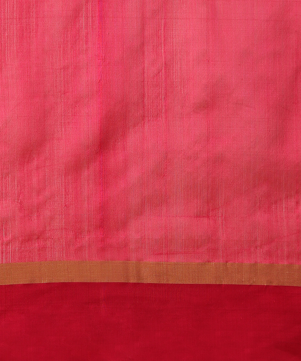 Handloom_Hot_Pink_Pure_Silk_Chanderi_Saree_With_Zari_Boota_And_Red_Border_WeaverStory_06
