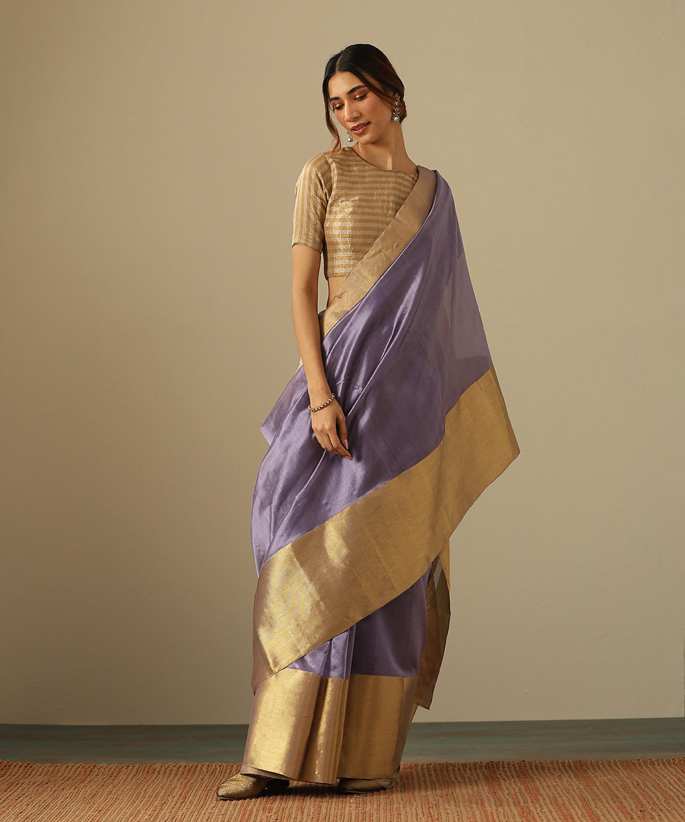 Handloom_Purple_Pure_Chanderi_Silk_Saree_With_Broad_Zari_Border_WeaverStory_02