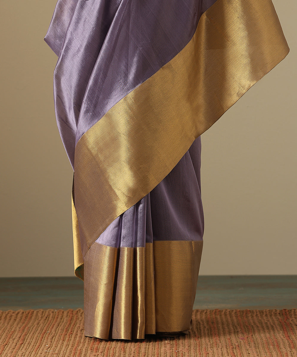 Handloom_Purple_Pure_Chanderi_Silk_Saree_With_Broad_Zari_Border_WeaverStory_04